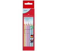 Grip Jumbo Crayons Pastel 5 Colors Faber-Castell Top Quality