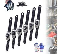 Grip Lock Straps, 2026 Ultimate Heavy-Duty Grip Lock Strap, With Adjustable Metal Buckles, Super-Strong Flexi Tie down Straps for Securing Cargo, Furniture, Equipment(6pcs without hook,20.27inch)