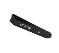 Grip Nail Clipper Matte Black MB4 - Precision Stainless Steel Nail Cutter for Fingernails & Toenails - Ergonomic Non-Slip Handle with Sharp Curved Blades