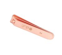 Grip Nail Clipper Rose Gold R4 - Precision Stainless Steel Nail Cutter for Fingernails & Toenails - Sharp Curved Blades with Ergonomic Rose Gold Finish for Clean Trimming