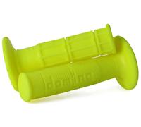 Grip Pair Domino Motorcycle cross-Enduro off-Road Yellow Colour Fluo 118MM