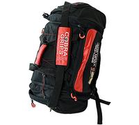 Grip Power Pads PRO Sport Large Embroidered Best Gym Duffle Bag Wet Dry Storage Cobra Grips (Black and Red)