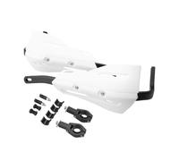 Grip Protection Shield Universal Motorcycle Dirt Bike For Enduro Handguard Hand Guard Shield Protector Handlebar Protection(White 01)