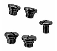 Grip Screws Set Compatible with Taurus PT92, PT99 & PT Series Models - Slotted Head Hardened Steel Construction, Precision Replacement Parts, Black Finish, 5-Piece Set