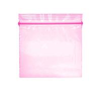 Grip Seal Bags Zip Lock Bags Resealable Plastic Bags Baggies (2x2 Inch (300 Pcs), Pink)