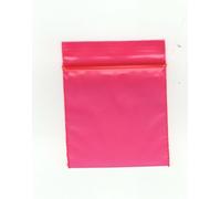 Grip Seal Polythene Zip Lock Bags, 50mm x 50mm, Clear, Pack of (Red 100pcs (2"x 2"(5x5cm)))
