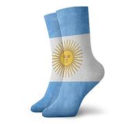Grip Socks Retro Argentina Flag Sport Socks Full Cushion Cushion Socks Thermal Crew Socks For Footwear Accessories Running Everyday Wear 40Cm