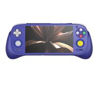 Grip Stand Holder for Retroid Pocket 5 TPU Protective Shell Case Ergonomic Grip Handle Cover for RP5 Game Console Enhance Hand Feel Gamepad Accessories (Purple)