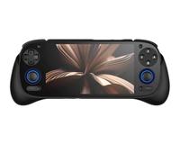 Grip Stand Holder for Retroid Pocket 5 TPU Protective Shell Case Ergonomic Grip Handle Cover for RP5 Game Console Enhance Hand Feel Gamepad Accessories (Black)