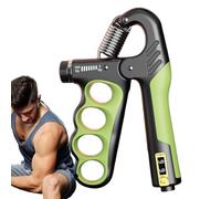 Grip Strength Trainer, Adjustable Forearm Strength Trainer, Ergonomic Handle with Automatic Counting Function for On the Go Office and Training