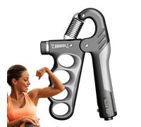 Grip Strength Trainer, Adjustable Grip Trainer with Counter, Forearm Strengthener with Stainless Steel Spring, Grip Strength Trainer for Strong Muscles on Wrists, Fingers and Forearms