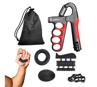 Grip Strength Trainer Kit - Multifunctional Hand Exerciser Bundle, Heavy Duty Spring Grippers, Compact Portable Design, Non Slip Handles, Forearm Conditioning, Finger Rehabilitation