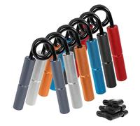 Grip Strength Trainer Set 100-350LBS,6 Pack Wrist Forearm Strengthener, Metal No Slip, Hand Grip Gripper Strengthener for Strength Training and Exercise, Hand Workout Squeezer Grip Strength