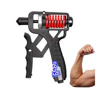 Grip Strength Trainer - Titanium Steel, Adjustable Muscle Exerciser | Electronic Counter Hand Grip Device, Strength Trainer For Home, Gym, Exercise, Weightlifting, Rock Climbing, Outdoor, Office