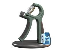 Grip strength trainers, 10-100Kg Adjustable Device For Fitness Rehabilitation Training, Wrist Strength Counting For Muscle Exercise(Count-DARK GREEN)