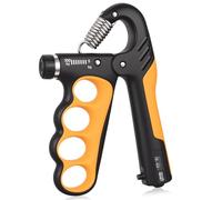 Grip Strengthener,5-100 Kg Adjustable Hand Gripper Strengthener, Forearm Strengthener Workout Kit, Finger Strengthener for Finger Forearm Exerciser Hand Grippers Training (orange)