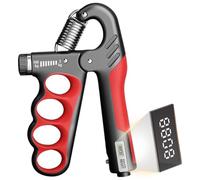 Grip Strengthener, 5-100 Kg Adjustable Hand Gripper Strengthener, Forearm Strengthener Workout Kit with Mechanical Counter, Finger Strengthener for Professionals and Fitness Beginners (Red)