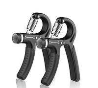 Grip Strengthener, 5-60kg Adjustable Hand Gripper, Forearm Grip Hand Trainer, Hand Squeezer Finger Exerciser For Men Women Musicians, Wrist Gripper, Muscle Building and Injury Recover(2 Packs)