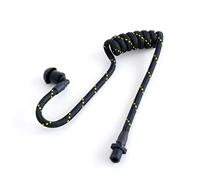 Grip Support Earpiece for Walkie Talkie Headsets - Many Styles/Comfortable/Tubeez/Surveillance/Two Way Radio (Black + Gold Fleek)