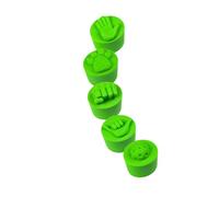 Grip Tape Helper Caps for Paddles, 5 Piece Silicone Tail Covers with Raised Tap Designs for Active Play Gear Set Replacement Grip Accessory Training Gear