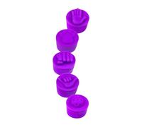 Grip Tape Helper Caps for Paddles, 5 Piece Silicone Tail Covers with Raised Tap Designs for Active Play Gear Set Replacement Grip Accessory Training Gear