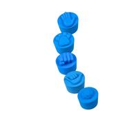 Grip Tape Helper Caps for Paddles, 5 Piece Silicone Tail Covers with Raised Tap Designs for Active Play Gear Set Replacement Grip Accessory Training Gear