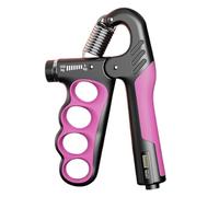 Grip trainer, adjustable hand muscle training aid, muscle building device, ergonomic finger training for gym, on the go, at home