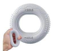 Grip Training Ring - 20 to 60lb Adjustable Resistance Exerciser, Finger Flexion Booster, Non Slip Silicone Circle, Hand therapyy Strength Builder, Joint Mobility Workout Gear | for Physical therapyy