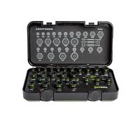 GripEdge | 32-PC 1/4" & 3/8" Drive Metric & SAE Master Socket Extractor Set| Includes sizes - 4-19mm & 3/16-3/4" | Includes Premium Plastic Case With Foam Insert |