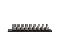 GripEdge |9-PC RPT 3/8" Drive Low Profile Metric Hex Dual Action Driver Set| Includes sizes - 6mm, 7mm, 8mm, 9mm, 10mm, 11mm, 12mm, 13mm & 14mm | Includes Premium Aluminium Rail |