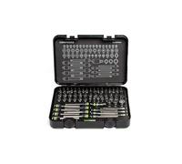 GRIPEDGE Tools | 62-PC Master R.P.T. Hex & Star Driver Set | Includes Hex, Tamper Proof & E-Star | 1/4'' - 3/8'' - 1/2'' Drive | Premium Plastic Case with Foam Insert