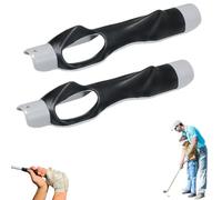 Gripfix - Gripfix Golf Grip Trainer, Golf Training Aid Kit, Swing Accuracy & Muscle Memory, Ergonomic Anti-Slip Design to Help Train Correct Hand Position (Gray*2)