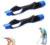 Gripfix - Gripfix Golf Grip Trainer, Golf Training Aid Kit, Swing Accuracy & Muscle Memory, Ergonomic Anti-Slip Design to Help Train Correct Hand Position (Blue*2)