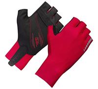 GripGrab Aero TT RaceDay Time Trial Cycling Gloves Aerodynamic Professional Short Finger Fingerless Road Bike Glove, Red