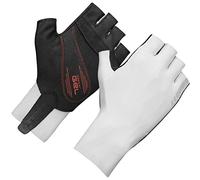 GripGrab Aero TT RaceDay Time Trial Cycling Gloves Aerodynamic Professional Short Finger Fingerless Road Bike Glove, White