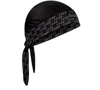 GripGrab Bandana UV-Protection Summer Under-Helmet Cycling Headscarf SPF Headwrap Headwear Breathable Bicycle Sweatband Black