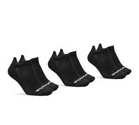 GripGrab - Classic No Show Summer Socks 3-Pack - Cycling socks size 7,5-10 - M, black
