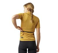 GripGrab EXPLR Merinotech Women's Short Sleeve Cycling Jersey Summer Road MTB Gravel Bike Cycle Top with Merino Wool Mustard Yellow