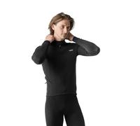 GripGrab EXPLR Merinotech Thermal Long Sleeve Cycling Jersey Road MTB Gravel Bike Cycle Top with Merino Wool Long Zip Black