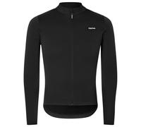 GripGrab EXPLR Merinotech Thermal Long Sleeve Cycling Jersey Road MTB Gravel Bike Cycle Top with Merino Wool Long Zip Black