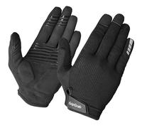 GripGrab EXPLR Padded Full Finger Summer Mountain Bike Gloves Long | Cushioned Off-Road Cycling Gloves for MTB and Gravel riding, Hook-and-Loop Closure, Microsuede Palm, Touchscreen Compatible