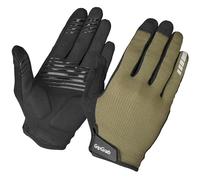 GripGrab EXPLR Padded Full Finger Summer Mountain Bike Gloves Long | Cushioned Off-Road Cycling Gloves for MTB and Gravel riding, Hook-and-Loop Closure, Microsuede Palm, Touchscreen Compatible