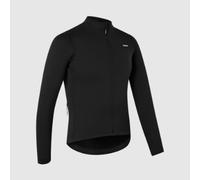 GripGrab EXPLR Merinotech Thermal Long Sleeve Cycling Jersey Road MTB Gravel Bike Cycle Top with Merino Wool Long Zip Black