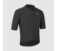 GripGrab Grinta Short Sleeve Summer Cycling Jersey Men's Aero Tight Fitting Race Shirt for Road MTB Gravel Bike Men Black