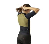 GripGrab Women's Grinta Short Sleeve Summer Cycling Jersey Aero Tight Fitting Race Shirt for Road MTB Gravel Bike Women Olive Green