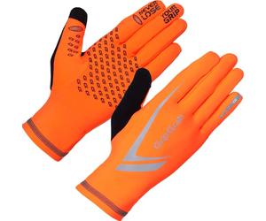 GripGrab Hi-Vis Winter Running Gloves in Orange - Enhanced Visibility & Warmth