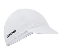 GripGrab Lightweight Summer Cycling Cap UV-Protection Under-Helmet Visor Mesh Hat Thin Breathable SPF Bicycle Headwear White
