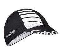 GripGrab Lightweight Summer Cycling Cap UV-Protection Under-Helmet Visor Mesh Hat Thin Breathable SPF Bicycle Headwear Black/White