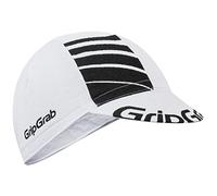 GripGrab Lightweight Summer Cycling Cap UV-Protection Under-Helmet Visor Mesh Hat Thin Breathable SPF Bicycle Headwear White/Black