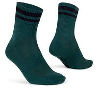 GripGrab Original Stripes 70s Retro Crew Style Summer Cycling Socks | Breathable Coolmax EcoMade performance bicycle socks with iconic ribbed structure, recycled fibres and stretch arch support